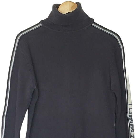 Tommy Hilfiger Vintage 80s Turtleneck Sweater Size M Spellout Tommy Jeans Preppy - Picture 8 of 9